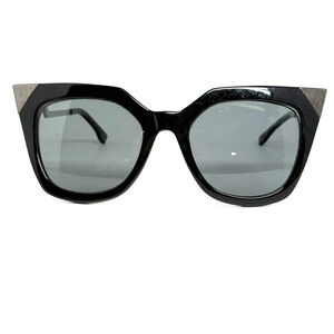 FENDI FF 0060/s KKLSF Sunglasses Black Cat Eye Unique 52-20-140 H19975